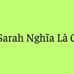 Sarah Nghĩa Là Gì