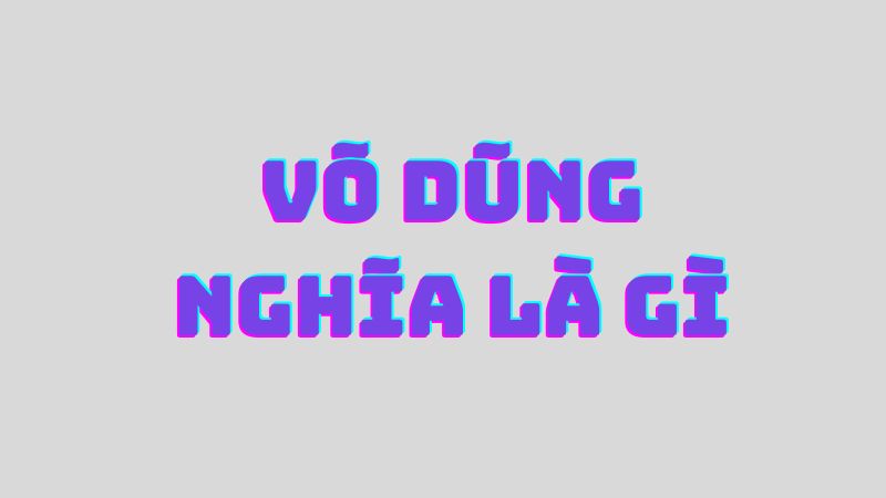 võ dũng nghĩa là gì